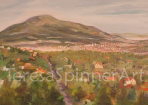 Greece landscape painting